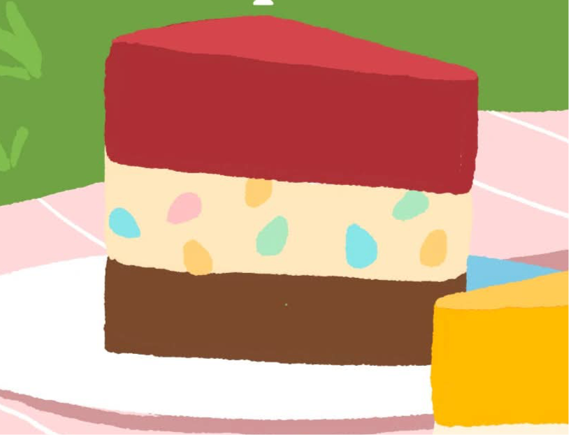 Gâteau glaces et sorbets